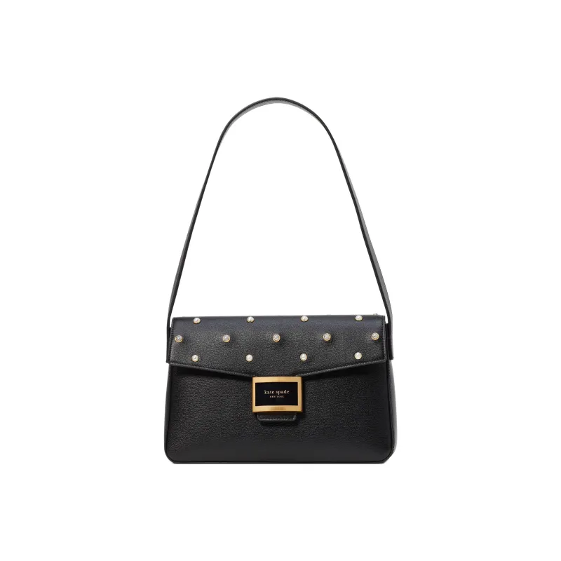 Kate Spade Katy Cow Leather Handbag Shoulder Bag Women's Black-0