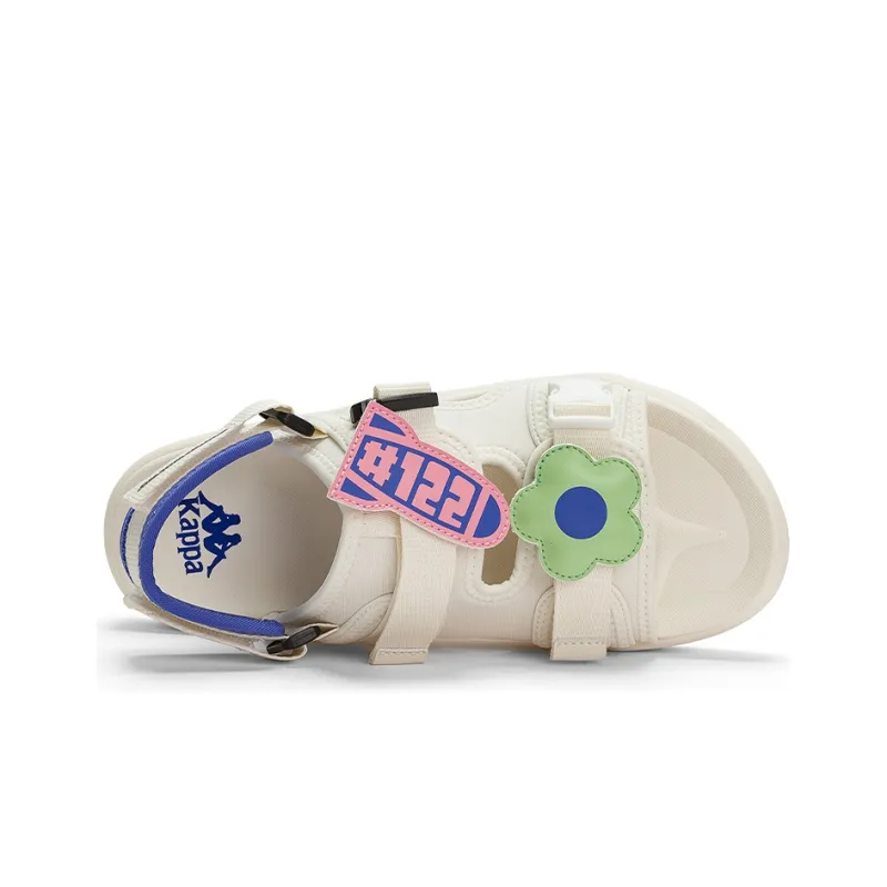 Kappa Beach Sandals Women's Heron Feather White/Blue Purple-2