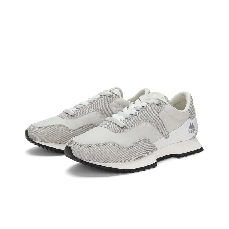 Kappa Anti Slip And Wear Resistant Lightweight Low Top Casual Running Shoes Unisex Gray-3