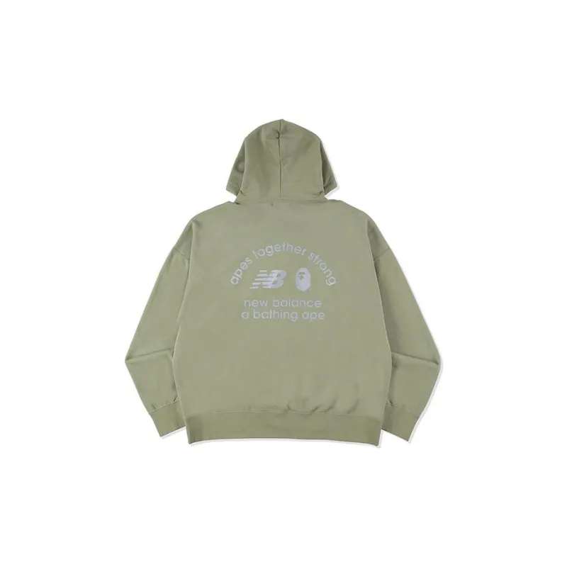 Bape X New Balance Ape Head Reflective Hoodie-1