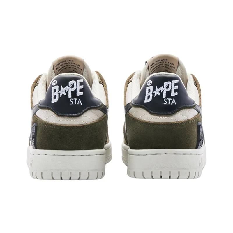 A BATHING APE® Sk8 Sta #4 M1 "Olive Darb" Sneakers-3