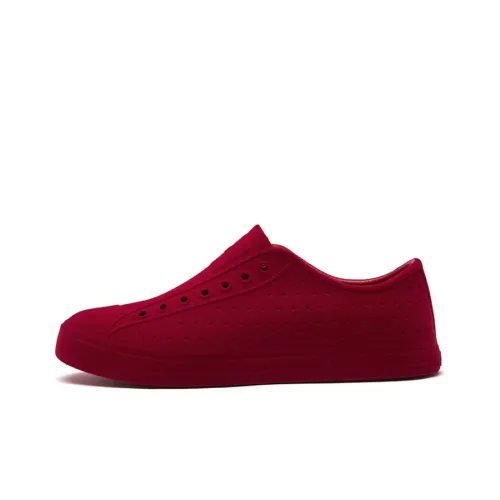 Native Shoes Casual Shoes Unisex Low-Top Brick Red Velour