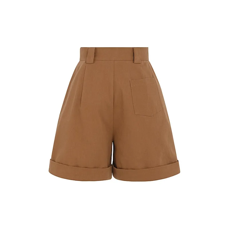 Disney X SNBL Casual Shorts Women's Dark Brown-1