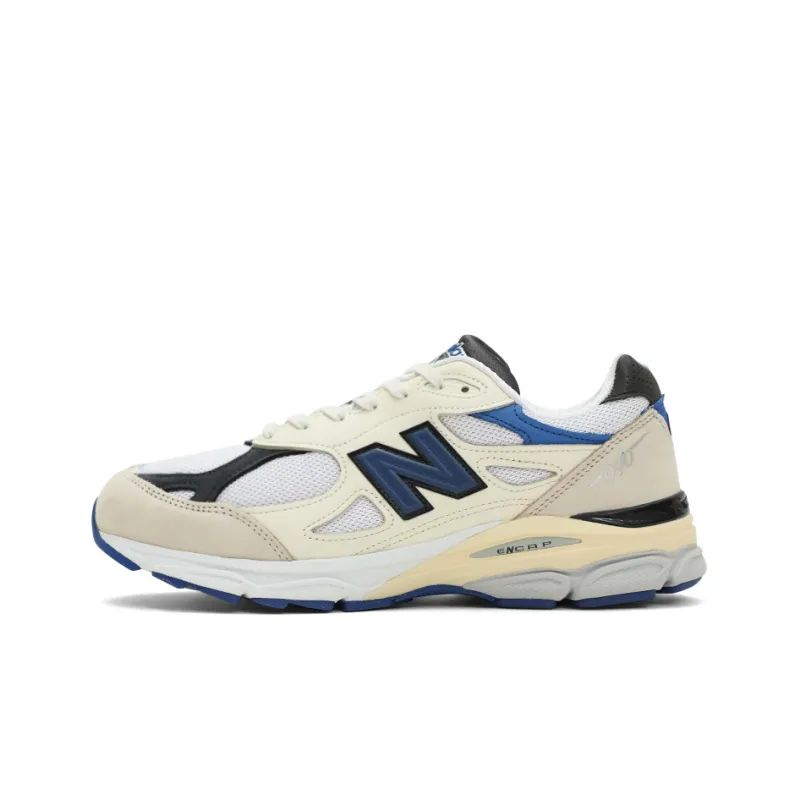 New Balance 990v3 MiUSA White Blue-0