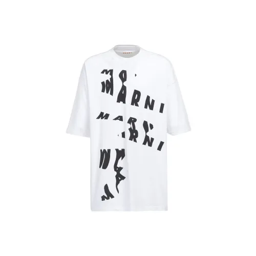 MARNI Oversized Scanned Logo Print T shirt