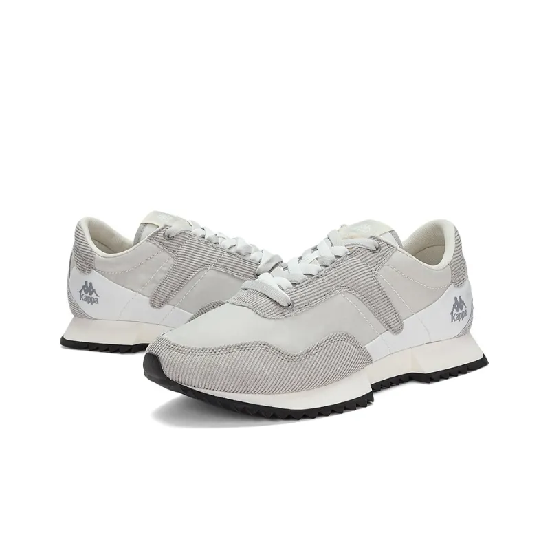 Kappa Anti Slip And Wear Resistant Lightweight Low Top Casual Running Shoes Unisex Gray-4