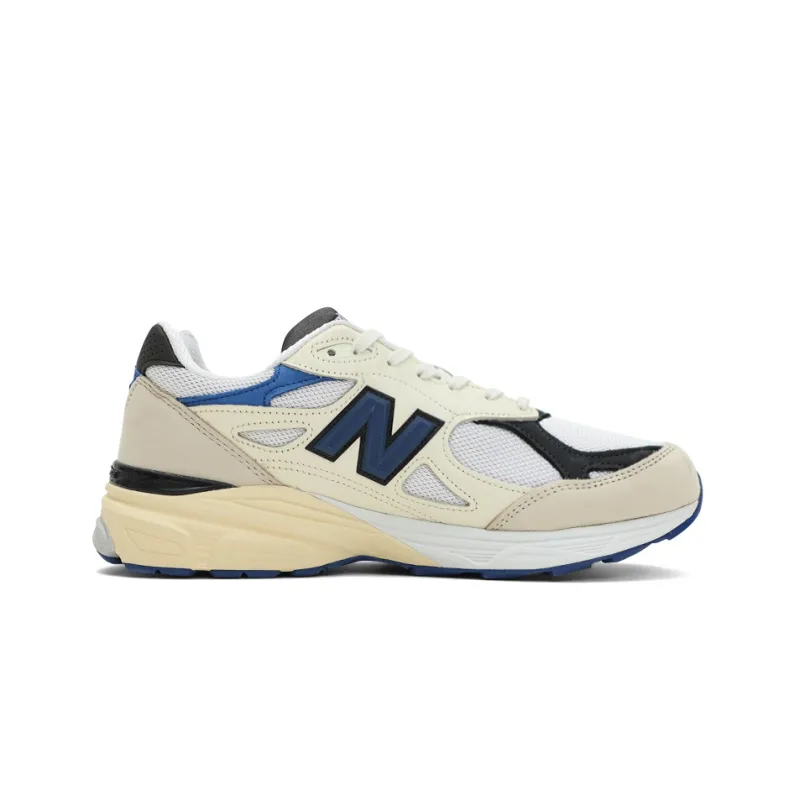New Balance 990v3 MiUSA White Blue-1