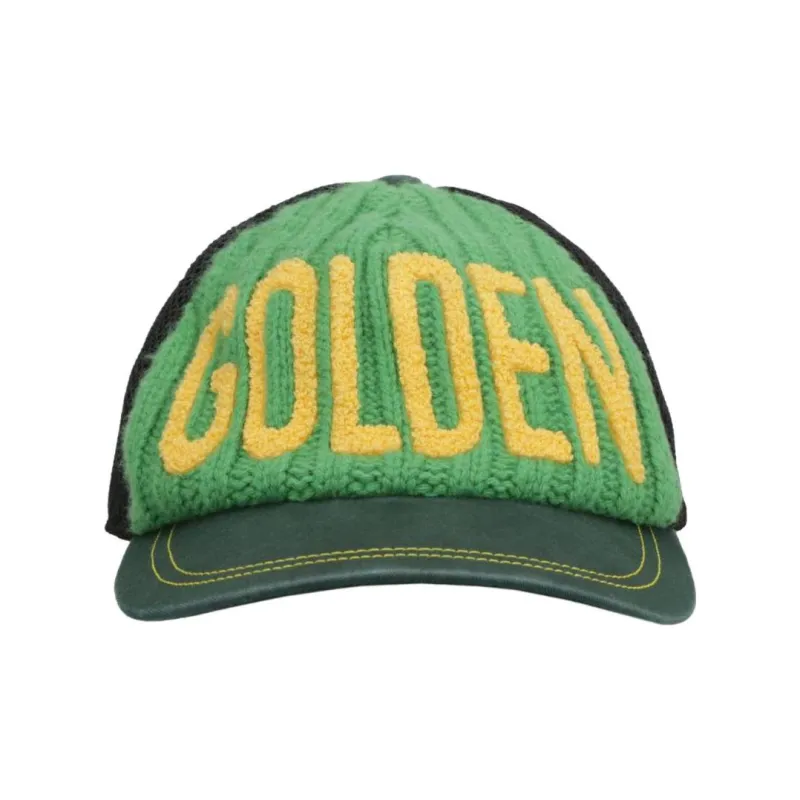 Golden Goose Baseball Caps Unisex Green/Black/Yellow-0