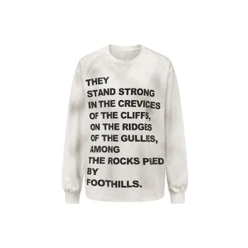 LIFEGOESON Long-Sleeved T-Shirt Unisex White