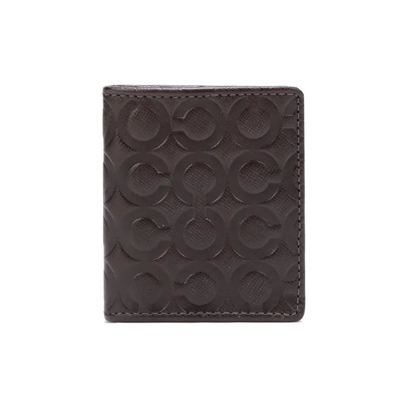 COACH Cow Leather Coin Purse Wallet Women's Taupe-0
