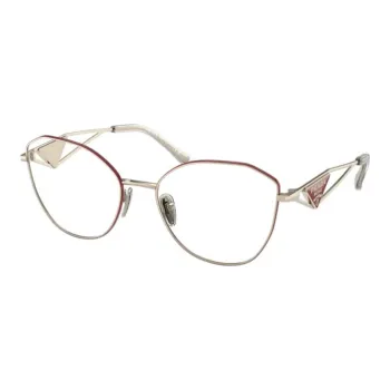 PRADA Square Eyeglass Frames Women's Gold