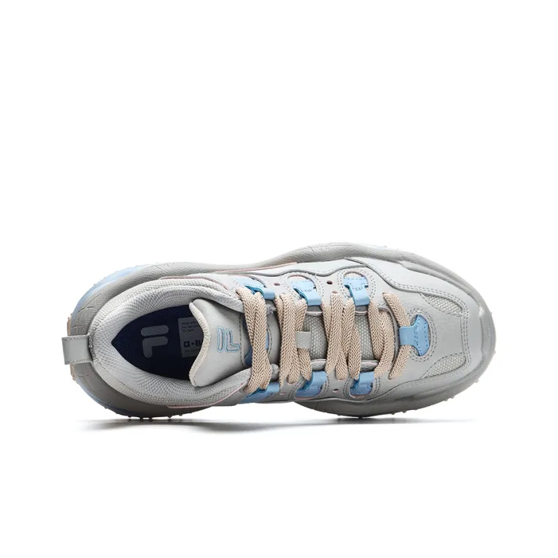 FILA FUSION QD96 Athletic Shoes 'Grey Beige Blue' Women's-2