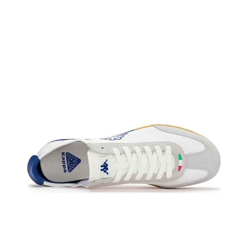 Kappa Anti Slip Wear Resistant Lightweight Breathable Low Top Casual Running Shoes Unisex White Gray Blue-5