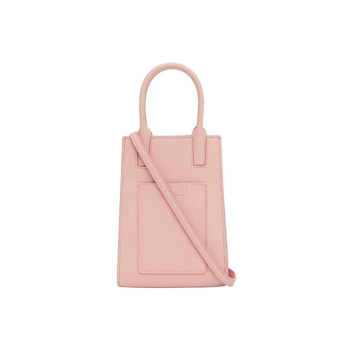 Burberry Frances Calfskin Totes Shopping Bags Handbags Mini Women's Dark Pink-3