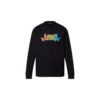 LOUIS VUITTON Lv Fade Printed Long Sleeved T shirt