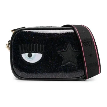 CHIARA FERRAGNI Polyester Camera Bag Shoulder Bag Crossbody Bag Regular Women's Black