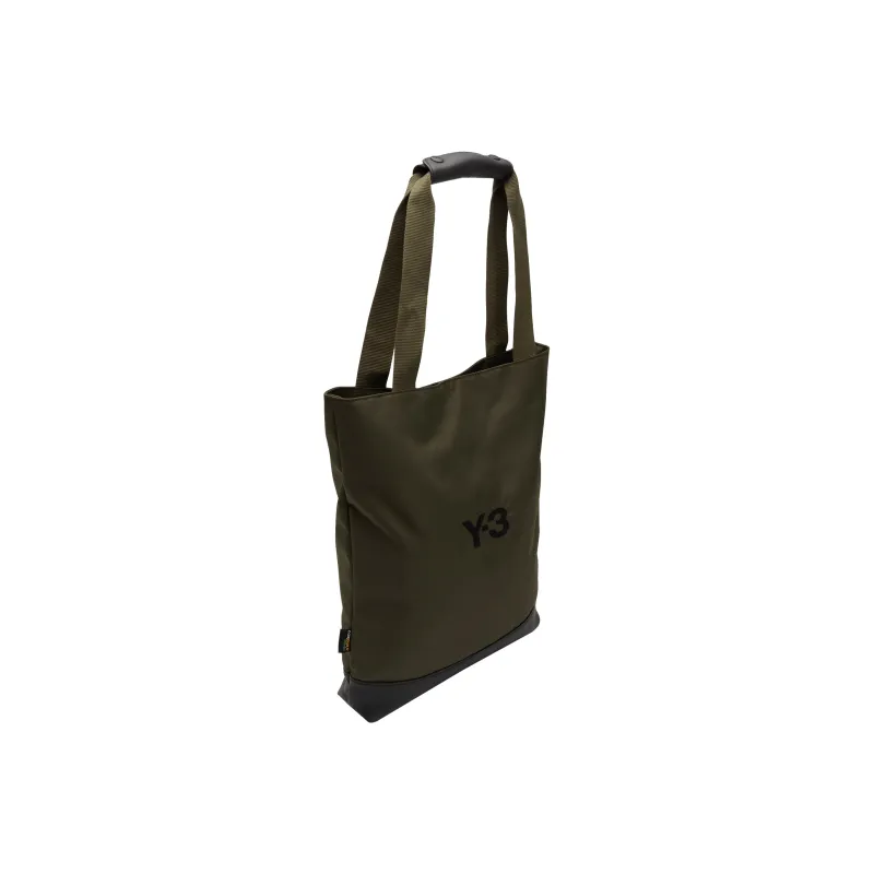 Y 3 Leather Tote Bag Shopping Bag Shoulder Bag Handbag Regular Unisex Green-1