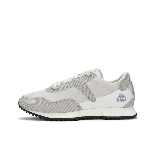 Kappa Anti Slip And Wear Resistant Lightweight Low Top Casual Running Shoes Unisex Gray