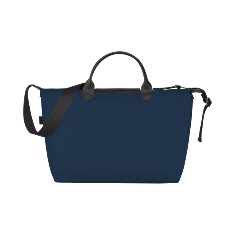LONGCHAMP Le Pliage Energy Canvas With Leather Trim Canvas Bag, Shoulder Bag, Crossbody Bag, Handbag Tubas Women's Blue-2