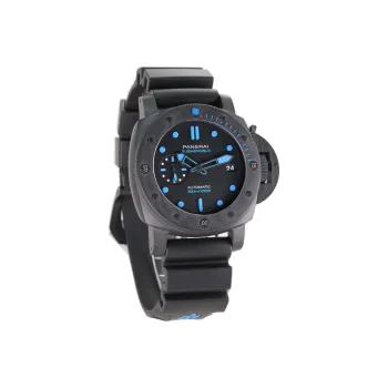 PANERAI Automatic Mechanical Movement Men's Watch Black Dial Titanium Watch Case Rubber Strap PAM00960