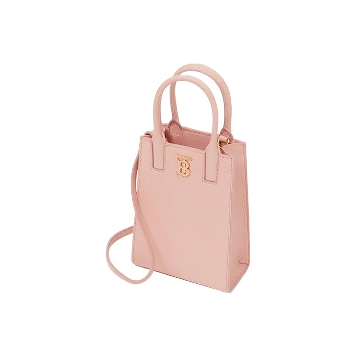 Burberry Frances Calfskin Totes Shopping Bags Handbags Mini Women's Dark Pink-2