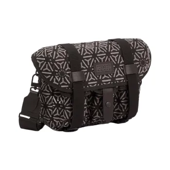 KENZO Jacquard Fabric Messenger Bag Shoulder Bag Crossbody Bag Small Size Men's Gray