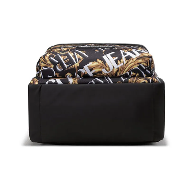 VERSACE JEANS COUTURE Fabric Backpack Large Size Men's Black-5