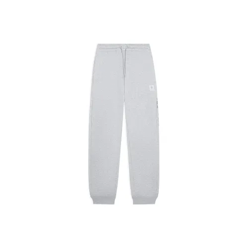 LINING Badfive Knitted Sweatpants Men Light Heather Gray