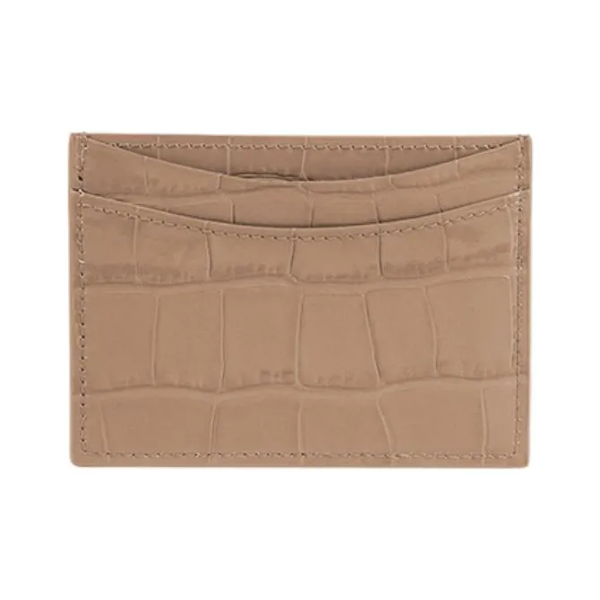 Balenciaga Hourglass Cow Leather Card Clip Card Holder Regular Women's Khaki-2