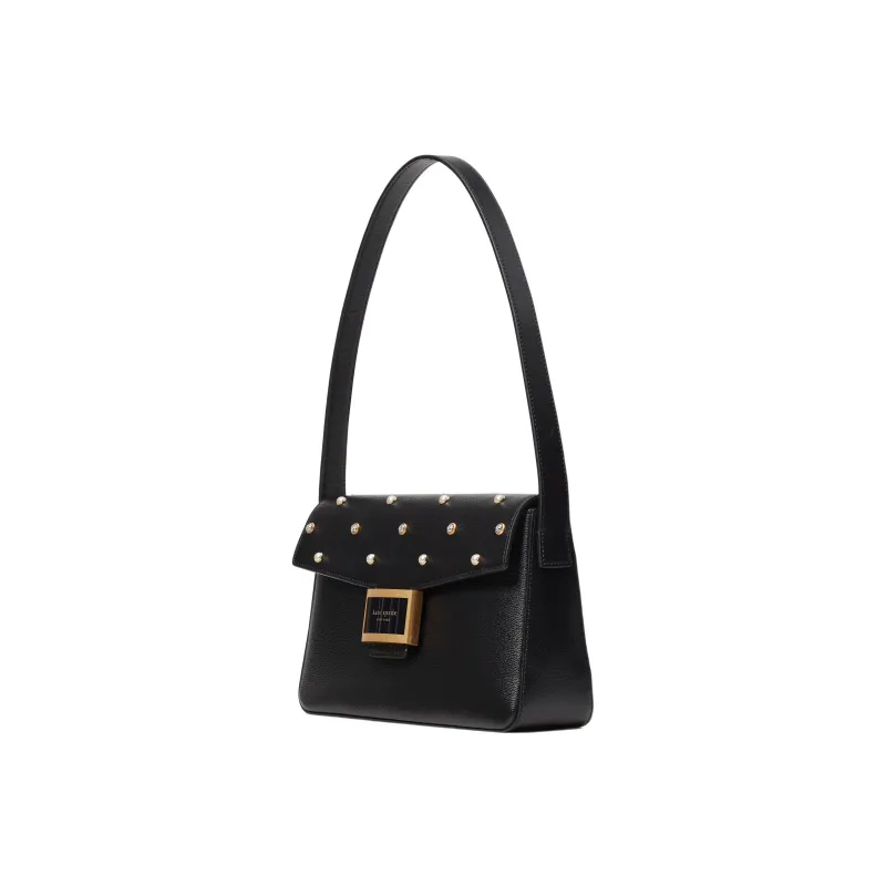 Kate Spade Katy Cow Leather Handbag Shoulder Bag Women's Black-1