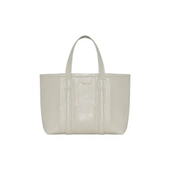 Balenciaga Barbes Arena Lambskin Tote Bag Shopping Bag Shoulder Bag Handbag Small Size Women's White