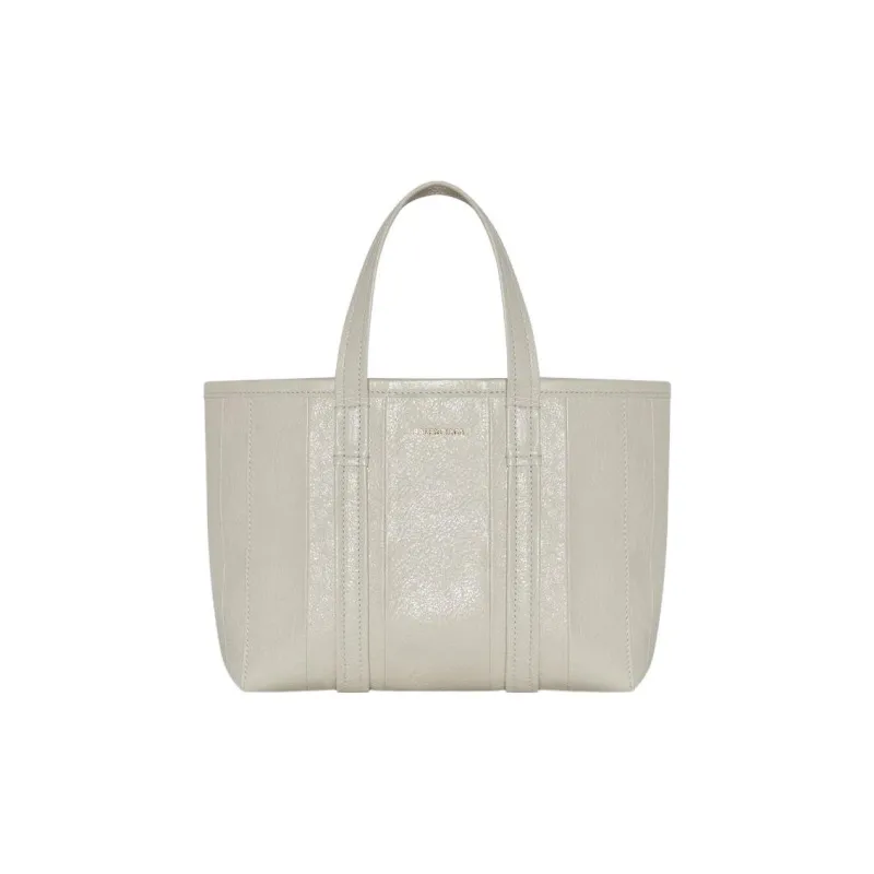 Balenciaga Barbes Arena Lambskin Tote Bag Shopping Bag Shoulder Bag Handbag Small Size Women's White-0