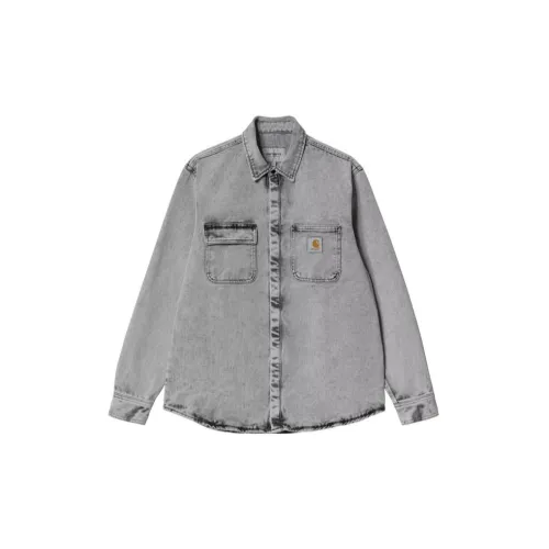 Carhartt WIP Denim Jackets Men Black Gray