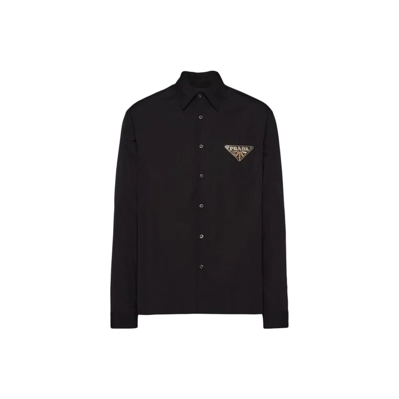 PRADA Shirts Men Black-0