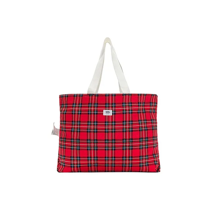 Vans Cotton Patchwork Canvas Tote Bag Shopping Bag Canvas Bag Handbag Regular Unisex Blue-3