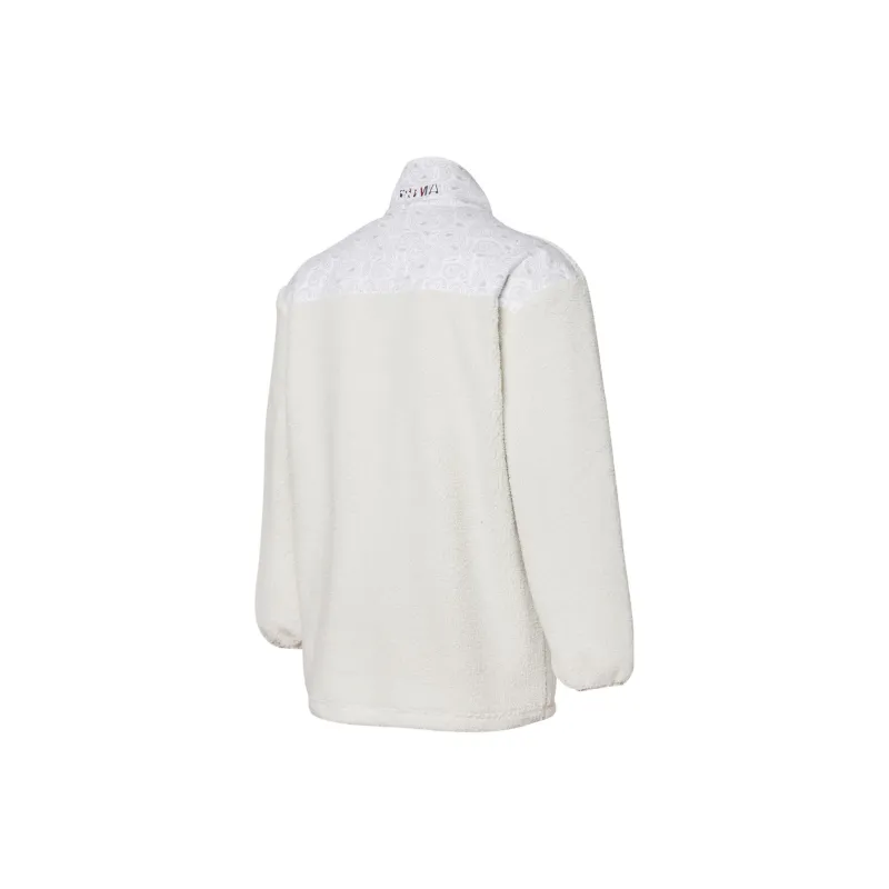 PUMA Velvet feel Coat Unisex Ecru-1