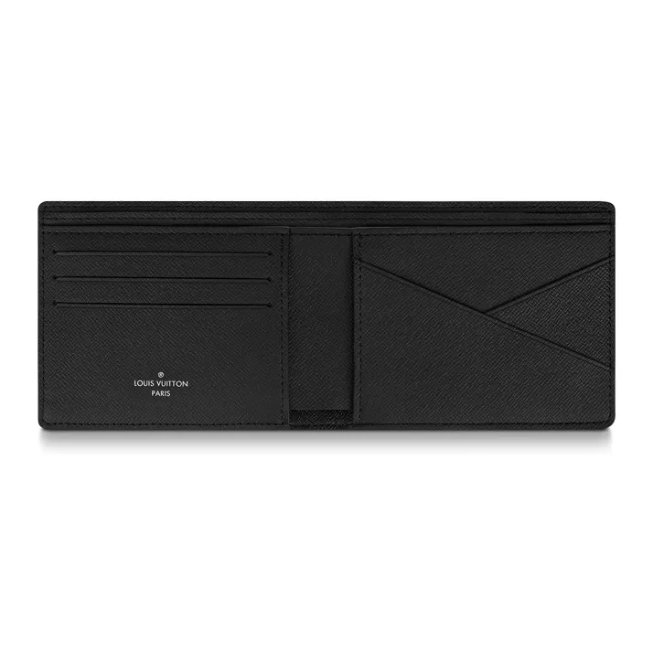 LOUIS VUITTON Multiple Wallet Sunrise Monogram Eclipse Black/Grey/Multi-3