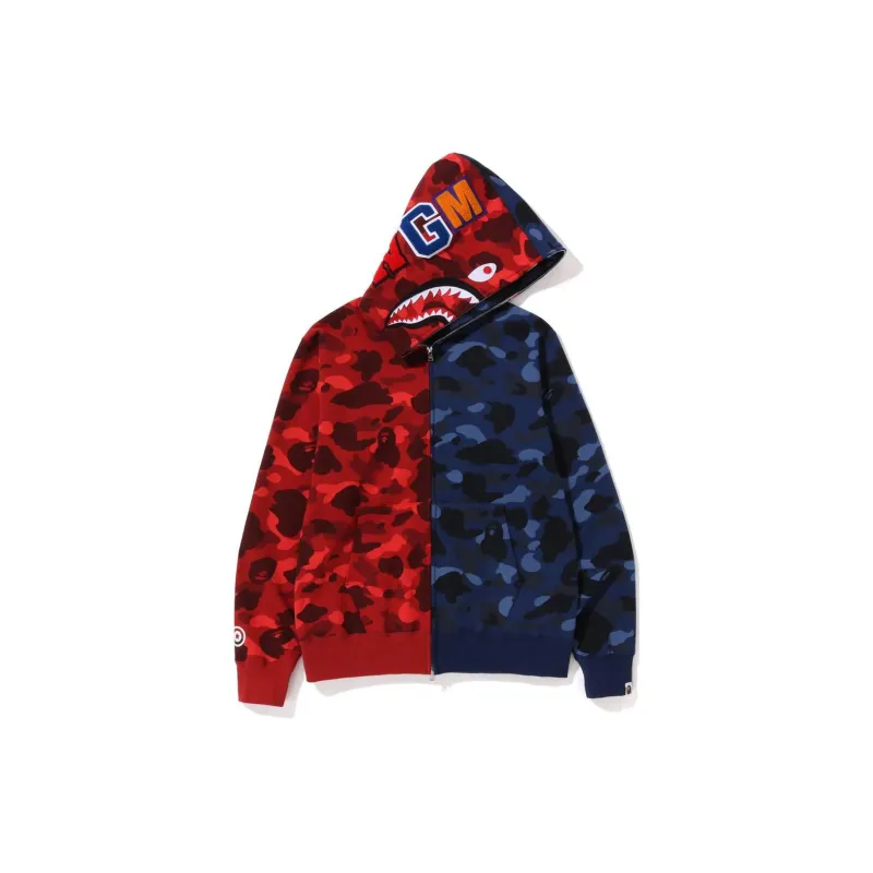 Bape Color Camo Shark Full Zip Hoodie FW22-5