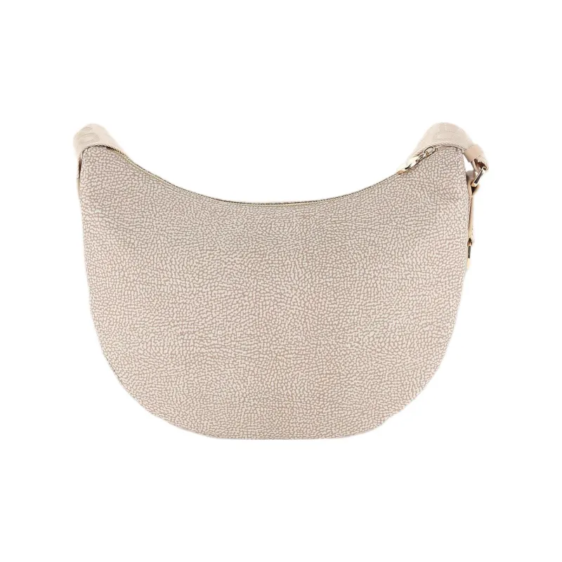BORBONESE Zipped Medium Shoulder Bag-3