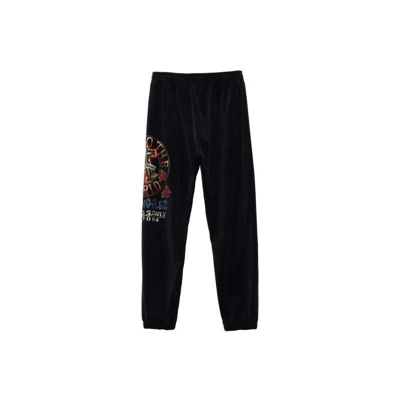 Ed Hardy Straight Casual Pants Women's Black-1