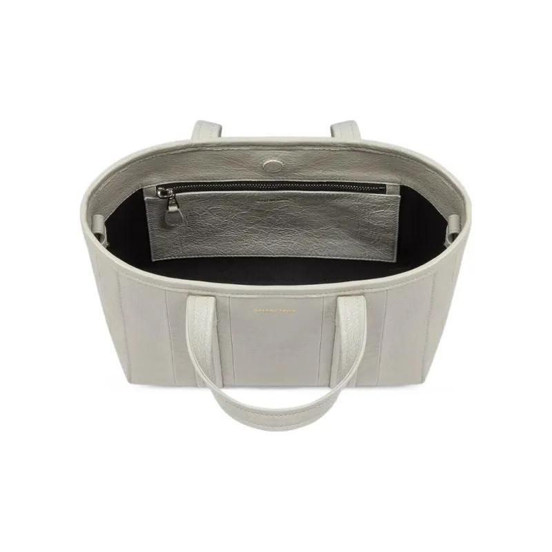 Balenciaga Barbes Arena Lambskin Tote Bag Shopping Bag Shoulder Bag Handbag Small Size Women's White-3