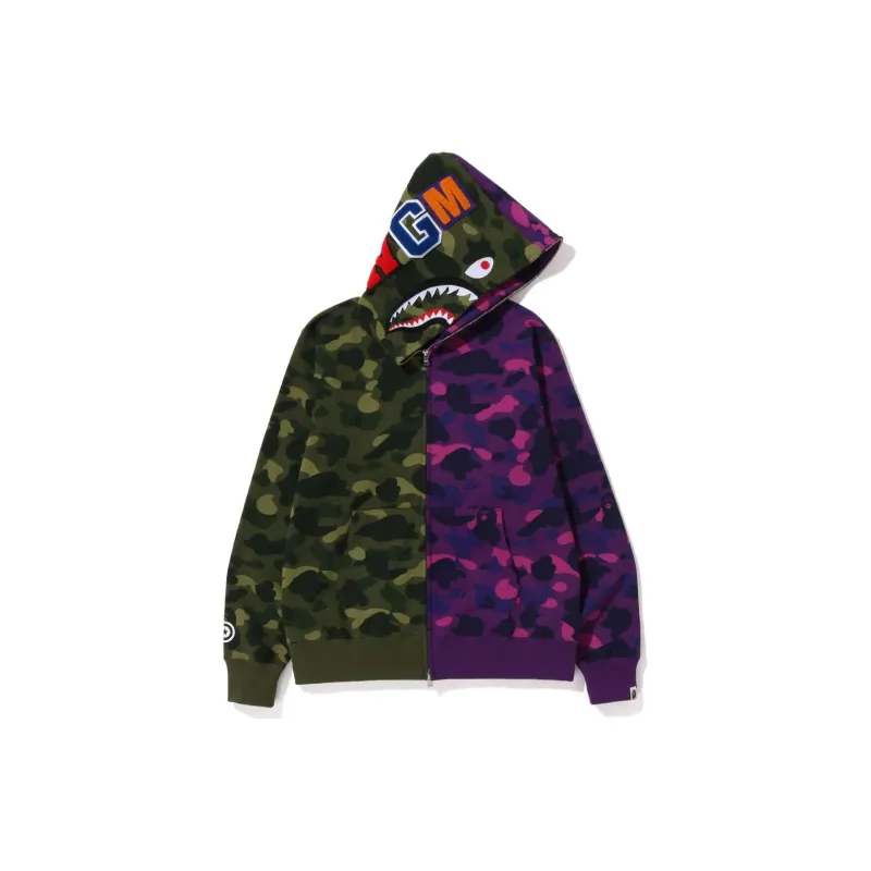 Bape Color Camo Shark Full Zip Hoodie FW22-1