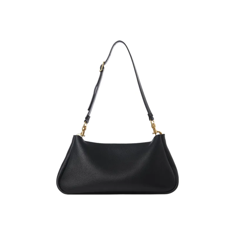 Chloe Marcie Grained Calfskin Shoulder Bag One Shoulder Portable Clutch Women's Black-1