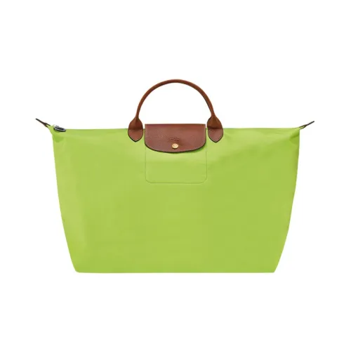 Isabel Cow Leather Travel Bag Contour HandBag Contour perforated Size Women's Green