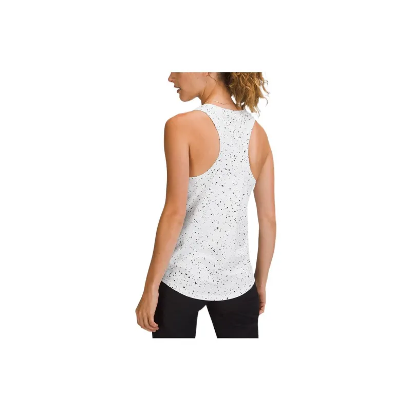 Lululemon Love Collection Tank Tops Women's Splat White Graphite Gray-1