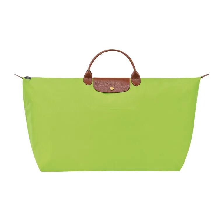 LONGCHAMP Le Pliage Canvas With Leather Trim Travel Bag Handbag Extra Large Men's Green-0