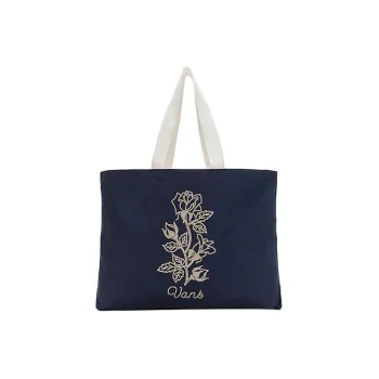 Vans Cotton Patchwork Canvas Tote Bag Shopping Bag Canvas Bag Handbag Regular Unisex Blue