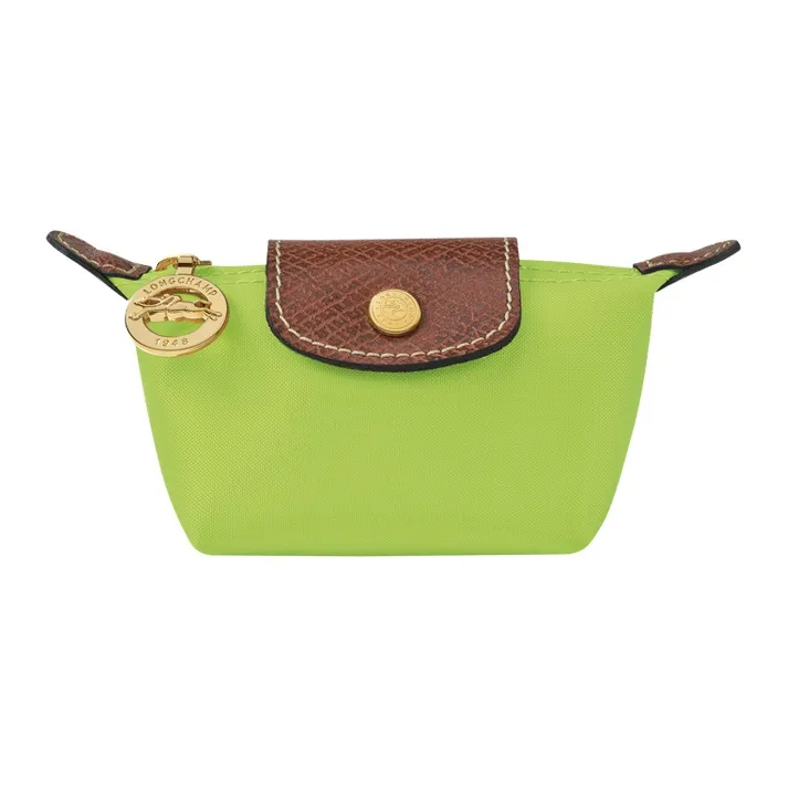 LONGCHAMP Le Pliage Cow Leather Clutch Coin Purse Regular Women's Green-0