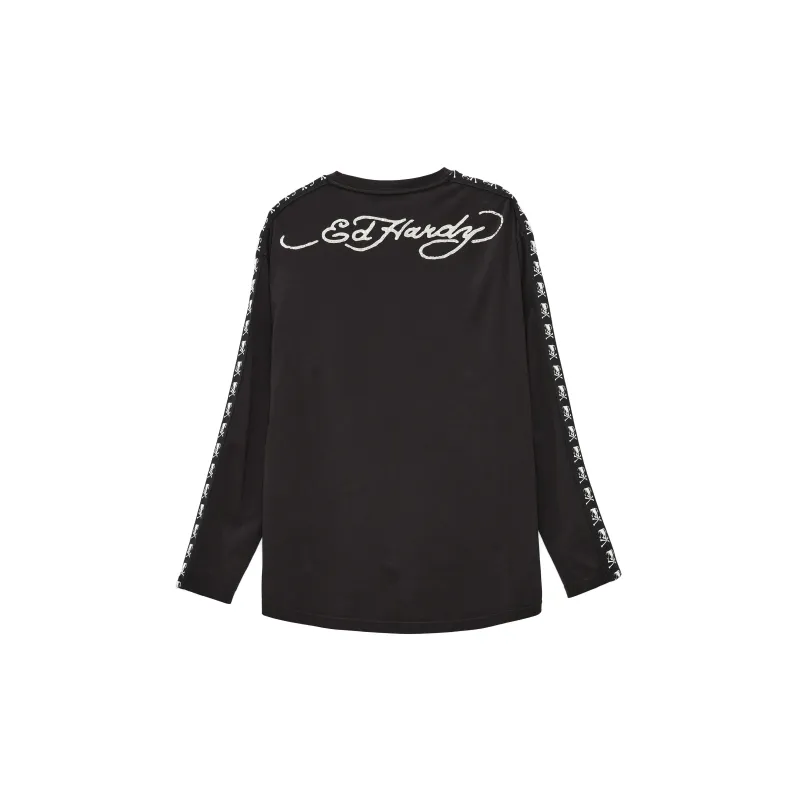 Ed Hardy Long Sleeved T Shirt Men's Black-1