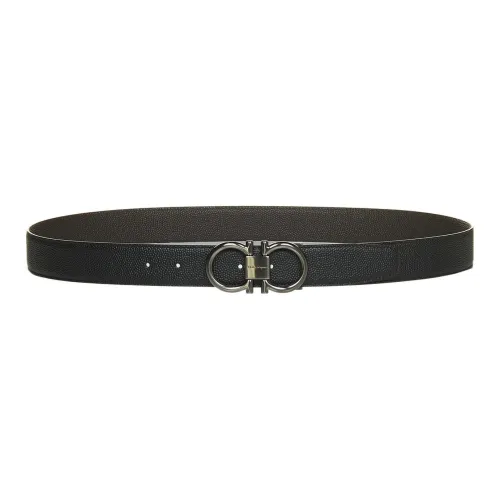 FERRAGAMO Double Sided Casual Minimalist Style Fashion Smooth Buckle Men's Width 3.5cm
